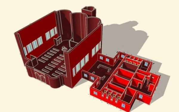 Progetto 3D del Laboratorio di Architettura del Liceo Artistico Umberto Brunelleschi di Montemurlo